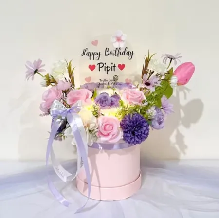 Bloom Box Akrilik Ucapan Ulang Tahun Bundaran HI